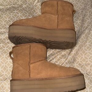 UGG Women's Tan Platform Boots